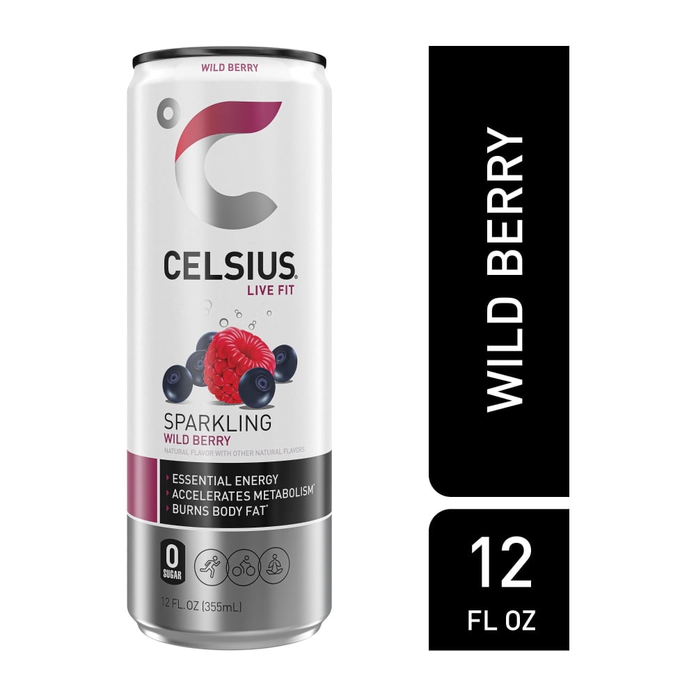 CELSIUS Sparkling Wild Berry Energy Drink Can 12 fl oz - 3 count