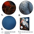thumbnail image 3 of Designart "Peach Ivory Seabird" Animals Floater Framed Wall Art Print, 3 of 7