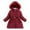S1-Wine, variant on Gyujnb Girls Hooded Down Coat & Mid-length Padded Jacket for Girls,Windproof Winter Warm Thick Soft Cold Weather-Protective Jacket,Size:6-7 Years