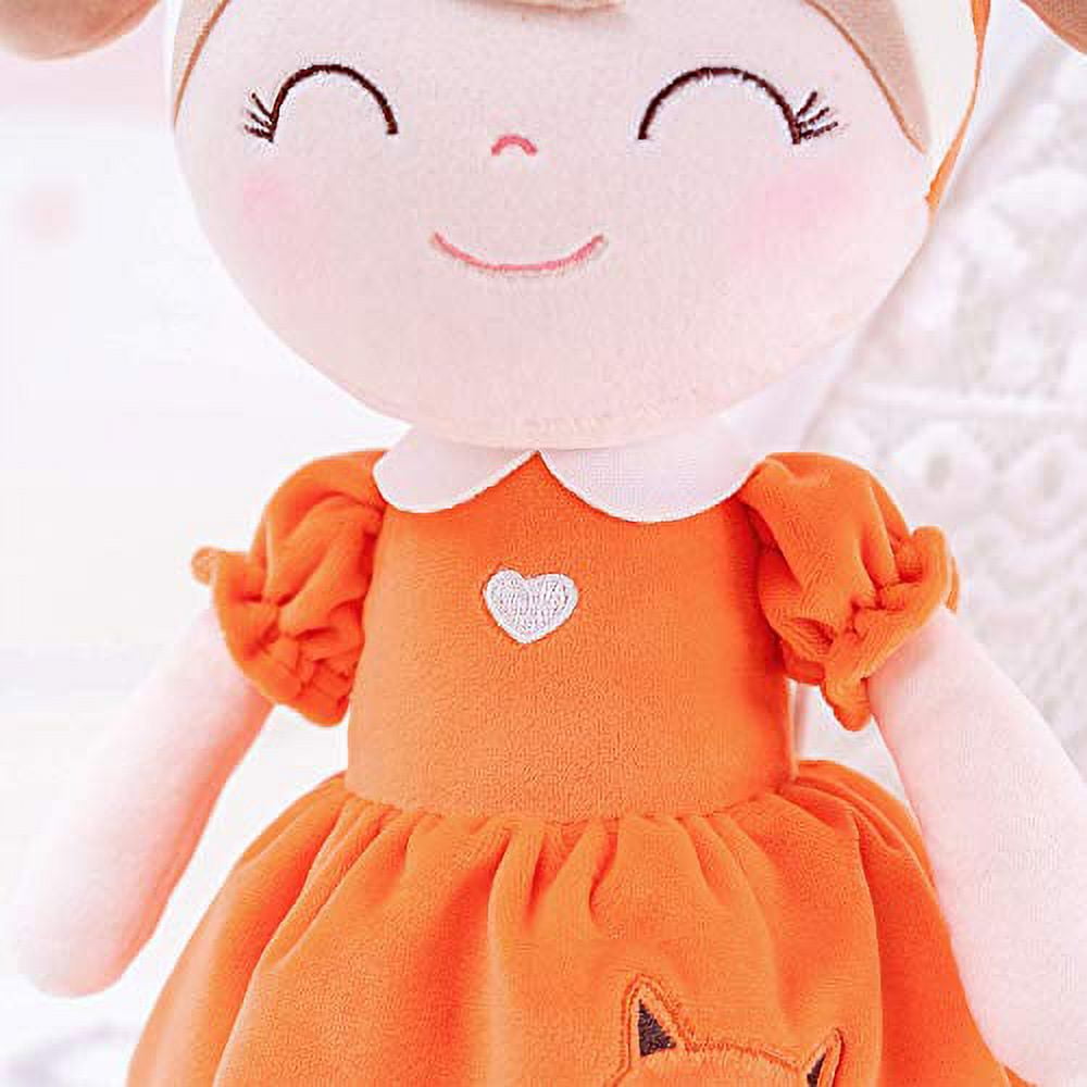 Gloveleya Fox Doll Baby Dolls Girl Gifts Soft Plush Fox Toy 14" with Gift Box