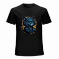 thumbnail image 1 of Cat T-shirt Cat Unisex T-shirt Unisex tees Casual Cotton Colorful Printing, 1 of 5