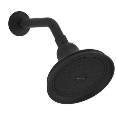 Kohler Bancroft R14519-G-BL Matte Black Round Fixed Shower Head 1.75-GPM