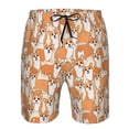 thumbnail image 3 of Zufioo Corgi Animal for Men's Casual Beach Shorts, Sports Fitness Quick-drying Drawstring Shorts with Pockets for Home Wear-X-Large, 3 of 6