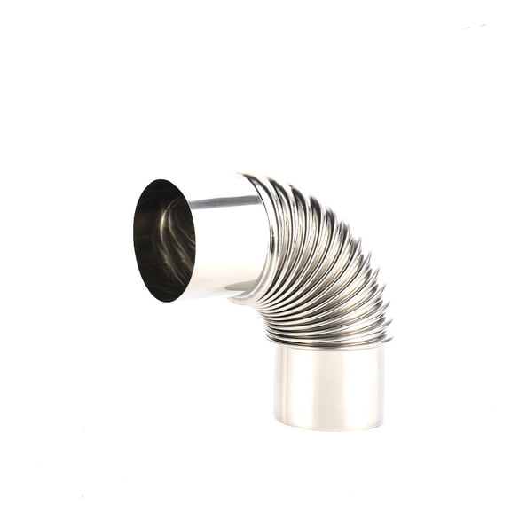 Stainless Steel 90 Degree Elbow Chimney Liner Bend 90° Multi Flue Stove Pipe