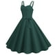 thumbnail image 1 of Vestido de fiesta sin mangas para mujer de los años 50: estampado floral, corte A, poliéster, cinturón extraíble, ropa de cóctel y fiesta, tallas S-XXL, contorno de pecho 88-104 cm, lavado a mano e, 1 of 5