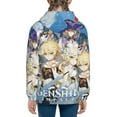 thumbnail image 4 of Genshin Impact Youth Sweatshirt 3D Printed Hoodie Activewear Teenager Winter Full-Zip Drawstring Jacket Coats Active Pullover Hooded Blouse For Boys Girls Small, 4 of 8