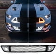 thumbnail image 2 of Ikon Motorsports Compatible with 15-17 Mustang IKON Style Front Lower Grill Mesh Grille With DRL LED Light 2015 2016 2017, 2 of 8