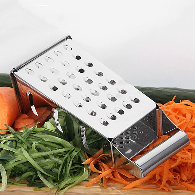 4-in-1 Vegetable&Cheese Grater, Box Grater for Cheese Stainless steel,Food  Shredder 4-Sided Convenience Gadgets for kitchen,Dishwasher Safe,Carrot  Peeler and Slicer (silver) - Yahoo Shopping