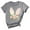 Gray, variant on WNEGSTG Easter T Shirts for Women, Short Sleeve Crewneck Bunny Print Graphic Tee, Floral Round Neck Top, Red XL