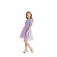thumbnail image 2 of Actgleam Girls Party dresses Summer Short Sleeve Casual Cute Dresses,Purple,5-6Years, 2 of 8