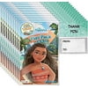 Disney Moana Grab and Go Play Packs Bundle (12 Packs) Party Favors and 12 "Thank you" Cards