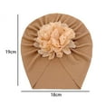 thumbnail image 3 of Baby Hat Threaded Bronzing Flower Breathable Newborn Infant Beanie Cap Headwrap Gift for Toddler, 3 of 10