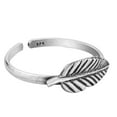 thumbnail image 4 of AeraVida Stunning Nature-Inspired Gray Leaf .925 Sterling Silver Toe or Pinky Ring for Women Accessories Anniversary Jewelry Gift, 4 of 4