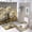 style-192, variant on 4 Pcs Shower Curtain Sets Rug Toilet Lid Cover And Non-Slip U Shape Mat Small Chicks Durable And Waterproof Easter Day Cute Chick for Bathtub Decor