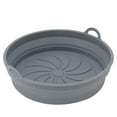 thumbnail image 3 of ZPSHYD 2 Plaques De Cuisson en Silicone pour Friteuse à Air – Plateau Rond Antiadhésif Domestique avec Protection Contre Les éclaboussures D'huile pour Un Nettoyage Facile.(Foldable-Gris), 3 of 14