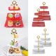 thumbnail image 4 of 4 unids 3 Tier Cupcake Stand Pastelería Sirviendo Platter Snack Rack, 4 of 10