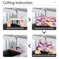 thumbnail image 5 of Yayeee Faucet Mat for Kitchen Sink 30" Diatomite Long Splash Guard Pad, Purple Wave Pattern, 5 of 7