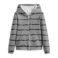 thumbnail image 3 of KPOPLK Girl Zip up Hoodie Sweatshirt Soft Fuzzy Fleece Jacket with Pocket for Girls 5-16 Years(5-6 Years,Grey), 3 of 3