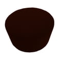 thumbnail image 2 of veasfak Ottoman slipcover with non-slip elastic bottom, stretch decoration, solid color, Coffee, 2 of 9