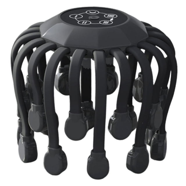Yinanstore Electric Head Massager Gift 5 Adjustable Modes for Relaxation Head Scratcher Black
