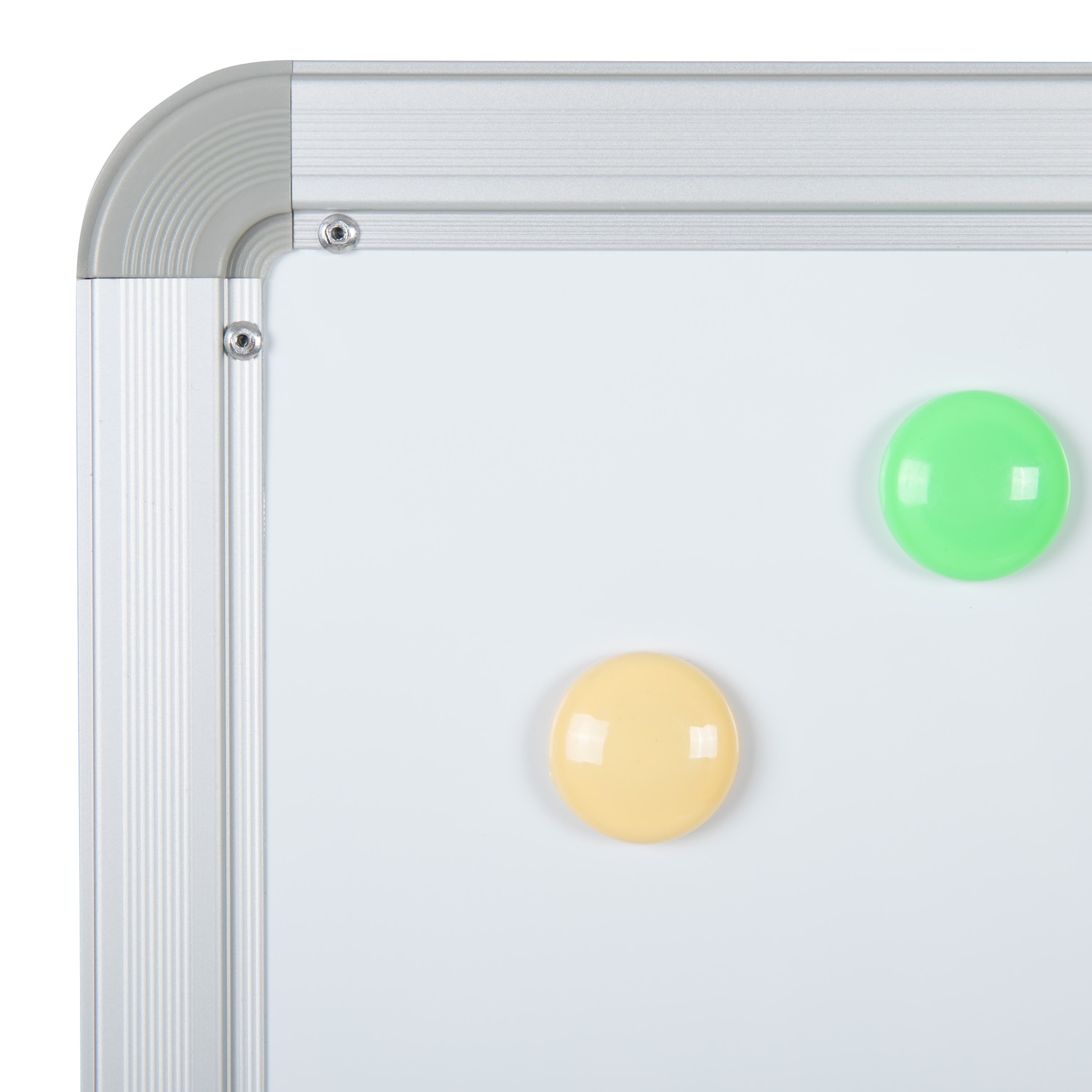 Emma + Oliver Double-Sided Mobile White Board with Pen Tray, 45.25"W x 54.75"H