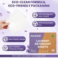 thumbnail image 5 of Laundry Detergent Sheets, Lavender Fresh – 50 Sheets (Up to 100 Loads), Powerful Clean, HE Compatible, Hypoallergenic, Plastic-Free, Eco-Friendly, Travel Friendly (Lavender), 5 of 5