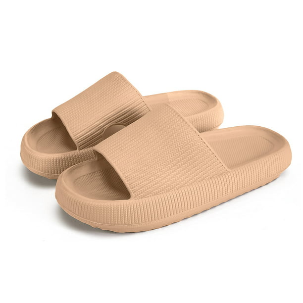 Shower Shoes Slides Sandals Women Men House Slippers, Size W M 8.5-9.5, Beige 42-43 - Walmart.com