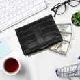 thumbnail image 6 of Zznnkj Women's Small Bifold Wallet, Compact PU Leather Credit Card Holder with Zipper Coin Pocket, Multi-Slot Slim Wallet for Cash, Cards, and Lipstick, 6 of 6