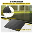 thumbnail image 4 of VEVORbrand Rubber Threshold Ramp, 2.6" Rise Threshold Ramp Doorway, 3 Channels Cord Cover Rubber Solid Ramp, Transitions Rubber Angled Entry Rated 2200Lbs Load Capacity for Wheelchair and Scooter, 4 of 10