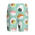 thumbnail image 7 of Daiia Kawaii Sushi Mens Woven Stretch Pajama Short,Short Pajama Pants-Large, 7 of 7