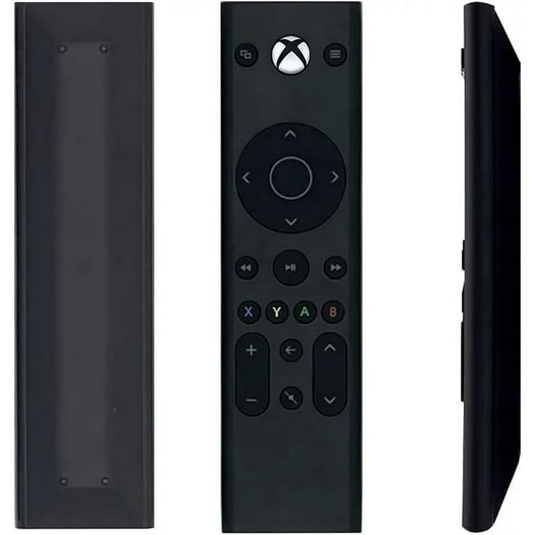 Universal Gaming Media Remote Control Compatible with Xbox Series X|S, Xbox One, Microsoft Xbox, Motion Activated Backlight, Compact Navigation Toggle, Battery Optimized