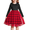 Red/Black Plaid, variant on Arshiner Toddler Tutu Dress Girls Long Sleeve Fall Winter Peter Pan Collar Party Tulle Dresses