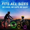 thumbnail image 4 of Lumières de Roue de Vélo à LED, Lot de 2 Niveaux Lumières de Rayon RGB pour Vélo, IPX4 Étanche, 4 of 8