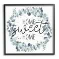 thumbnail image 2 of Stupell Industries Home Sweet Home Greeting Blue Green Eucalyptus Plant Wreath, 17 x 17, Design by Kim Allen, 2 of 5