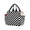 Black, variant on Lunch Bag for Women and Men Checkered,Insulated Lunch Box Cute Corduroy,Reusable Womens Lunch Cooler for Work Beach Meal,Black and White