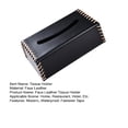 thumbnail image 4 of Faux Leather Tissue Holder Modern Waterproof  Fastener Tape Napkin Dispenser Case Box Home Supplies, 4 of 6