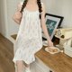 thumbnail image 2 of Camisón con lazo para mujer, ropa de dormir con estampado Floral de tulipán, vestido de noche coreano, ropa de dormir de verano con tirantes finos para el hogar, 2 of 4