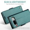 thumbnail image 3 of Case for Google Pixel 8 Wallet Case, Retro PU Leather Flip Case with Magnetic Closure, [RFID Blocking] Card Holder and Kickstand for Men Women, TPU Shockproof Full Protective Case, Green, 3 of 6