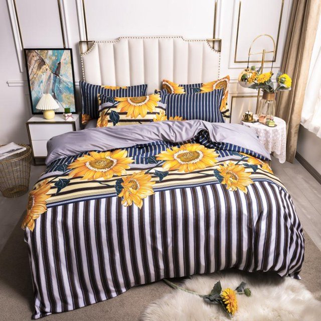 Set Seprai Noda Set Seprai Linen Klasik Set Seprai Samping AB Set Sarung Bantal Set Tempat Tidur