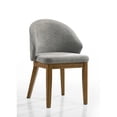 thumbnail image 5 of Andrew 9-Pc Oval Dining Set-88" Walnut Wood Fin. Tbl+8 Lt.Gray Fabric Chrs, 5 of 11