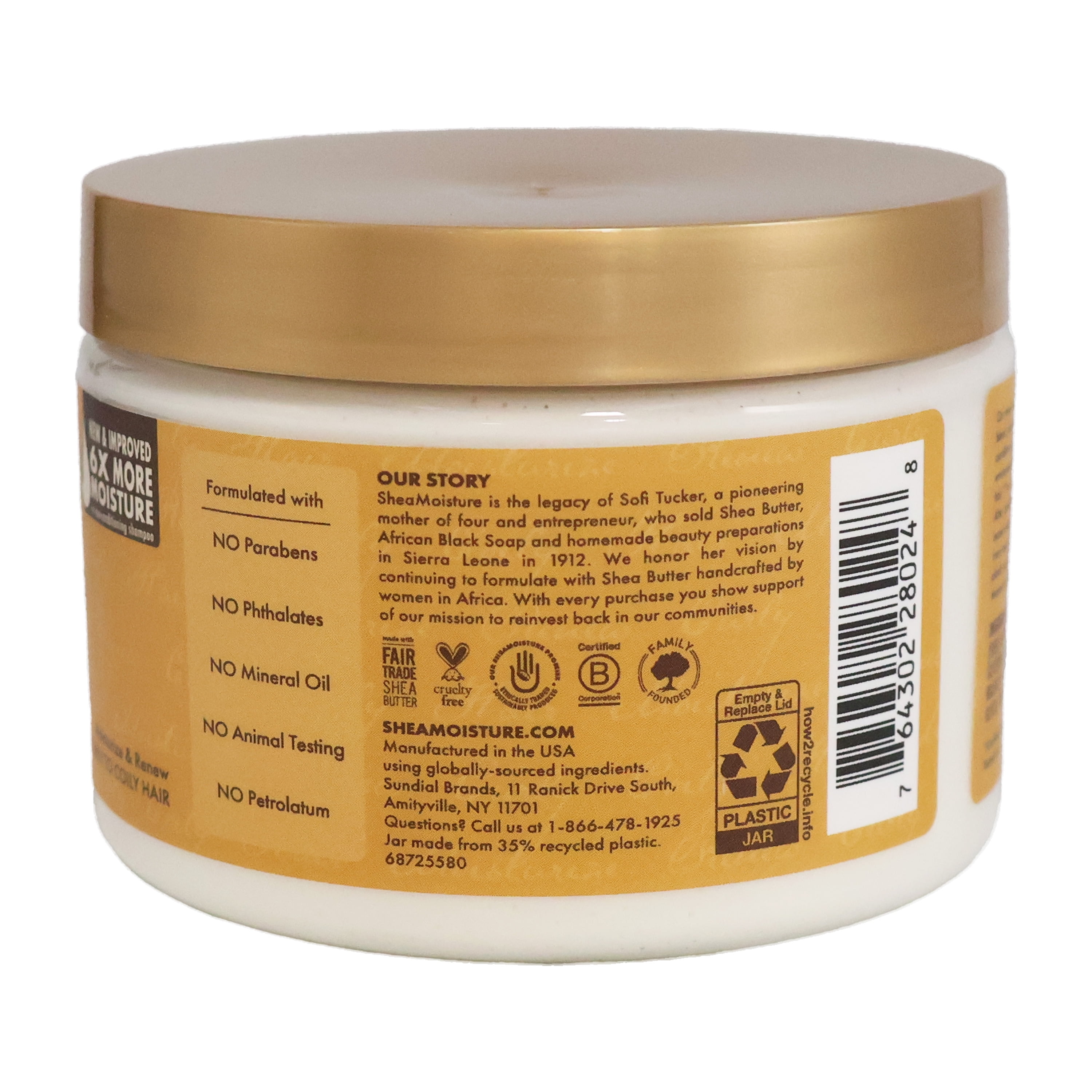 SheaMoisture Raw Shea Butter Deep Moisturizing Treatment Masque, 11.5 Oz.