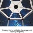 thumbnail image 4 of HOTEEL 12'x12' Ez Pop Up Gazebo Tent for Camping, Screen Tent with Removable Roof, Waterproof, UV Resistant, Portable Carry Bag,Gray, 4 of 13