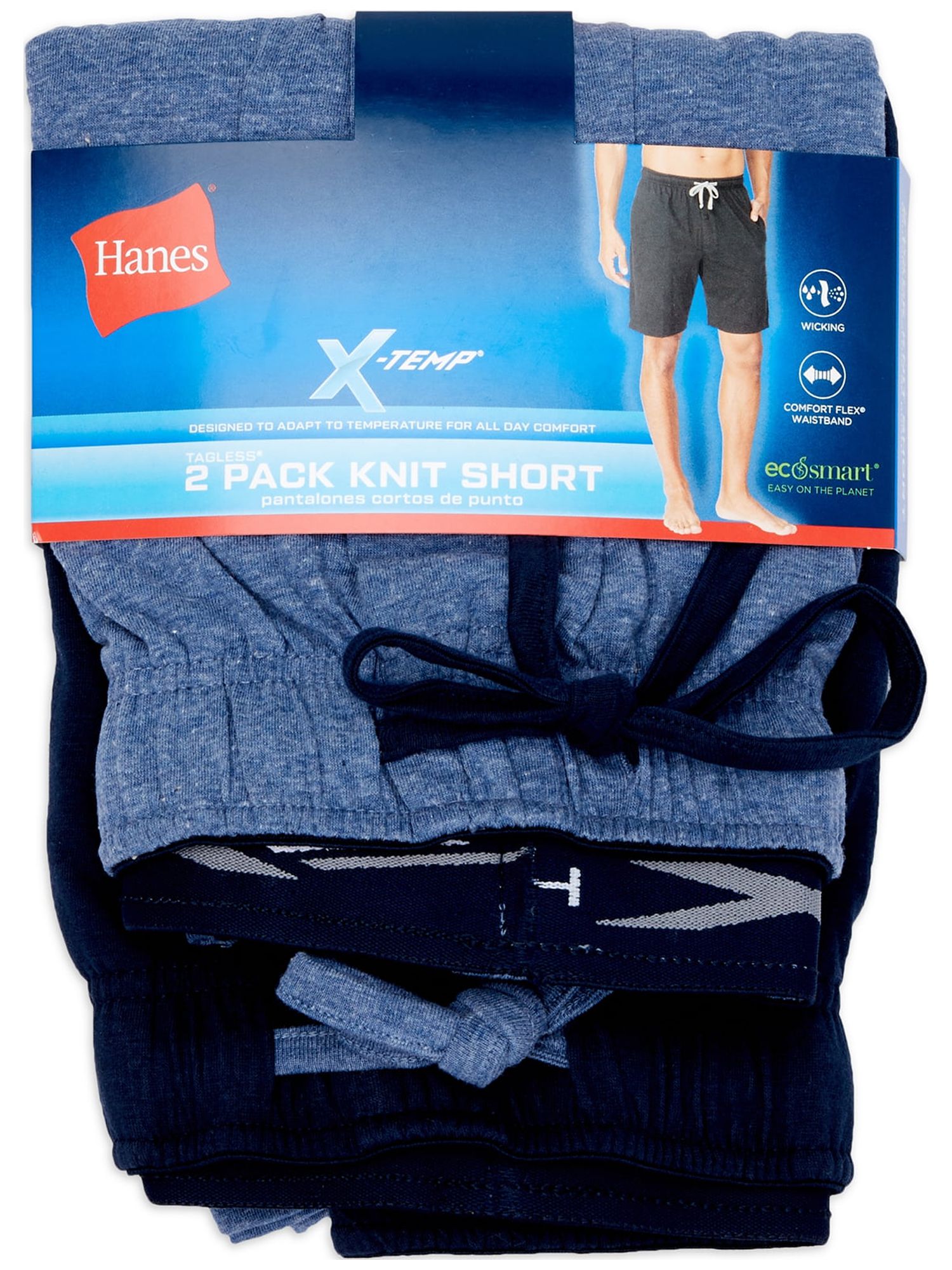 Hanes Men's and Big Men's Xtemp Knit Jam, 2-Pack - image 2 of 4