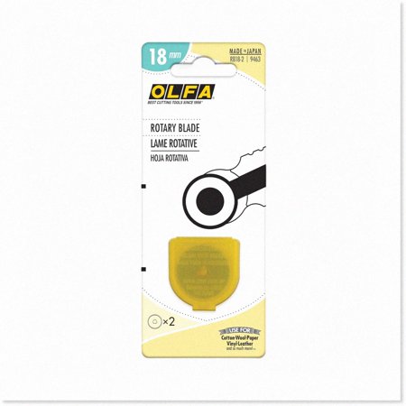 SilverSlice 18mm Rotary Blades - Double Pack: Precision Cutting Tools for Quilting, Sewing, and Crafts