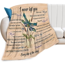 Dragonfly Blanket Memorial Sympathy Gifts for Girls Women Loved One I Never Left You Throw Blanket for Kids Adults Soft Warm Cozy Fleece Blanket for Couch Sofa 40"x50"