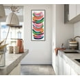 thumbnail image 6 of Kate and Laurel Sylvie Bright Abstract Framed Canvas Wall Art by Jessi Raulet of Ettavee, 18x40 Gray, Modern Colorful Brushstrokes Art for Wall, 6 of 7