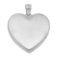 thumbnail image 5 of Auriga 925 Sterling Silver Rhod-Plated 24mm Enameled Floral Mom Heart Locket (L-30.25mm, W-24mm) for Women, 5 of 7