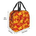 thumbnail image 3 of Balery Vintage maple leaves autumn Bolsa de Almuerzo Aislada – Caja de Almuerzo con Papel de Aluminio Grueso, Mantiene la Comida Fresca por 4 Horas, 3 of 8