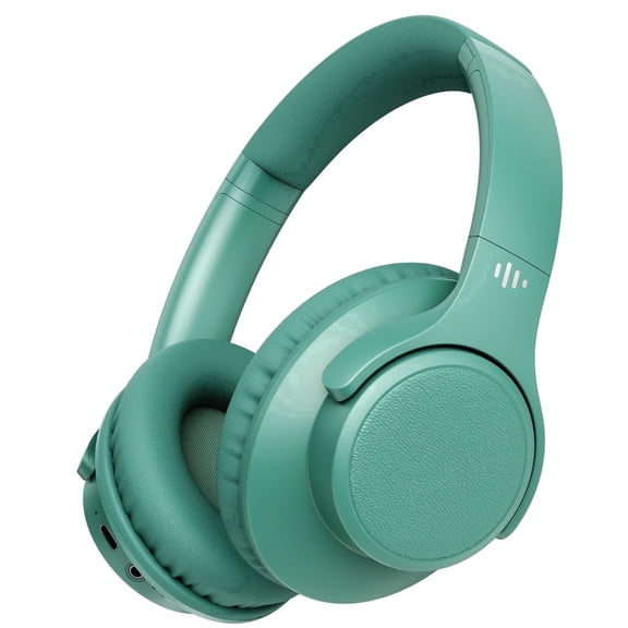 Bluetooth Headphones Over Ear, 65Hrs Playtime Wireless Headphones, Bass Boosted, Lightweight Headset with Deep Bass, Low Latency for Travel Work Cellphone