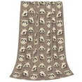 thumbnail image 2 of Pofeuu Raccoon Print Ultra-Soft Micro Fleece Blanket,for Bed Or Sofa,All Season Throw Blankets Flannel Blanket-80"x60", 2 of 7